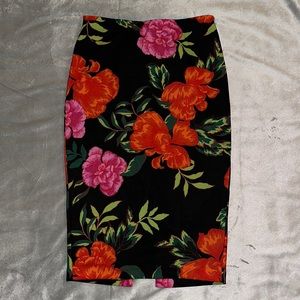 Never Worn Express Floral Pencil Skirt